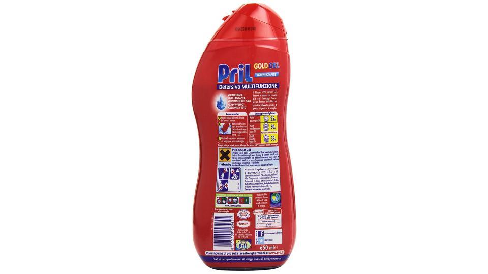 Pril - Gold Gel, Detersivo Igienizzante 