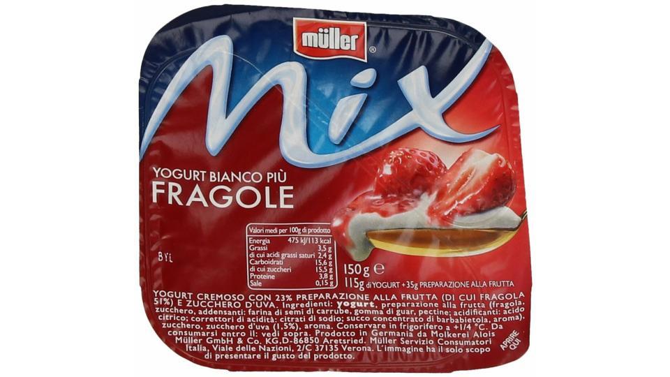 Müller Mix Yogurt Bianco più Fragole