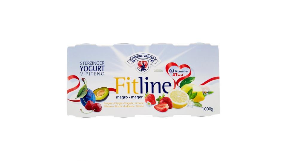 Sterzing Vipiteno Fitline Yogurt magro Prugna - Ciliegia - Fragola - Limone