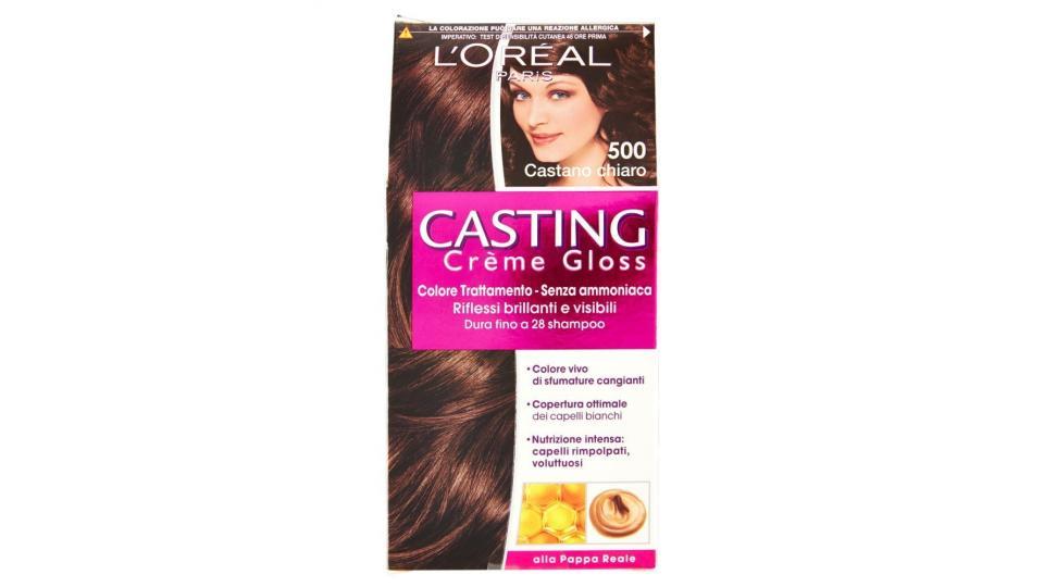 L'Oréal Paris Casting Crème Gloss Colore Trattamento senza Ammoniaca, 500 Castano Chiaro