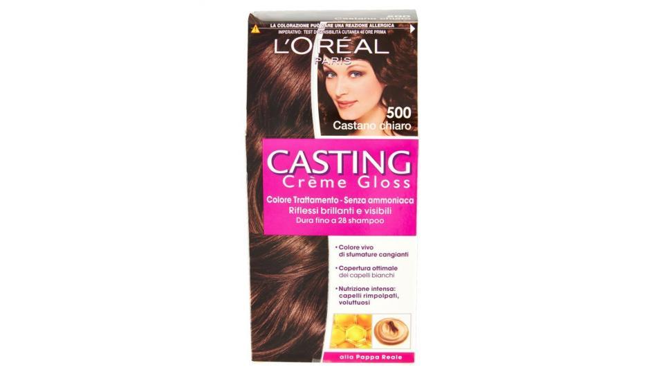 L'Oréal Paris Casting Crème Gloss Colore Trattamento senza Ammoniaca, 500 Castano Chiaro