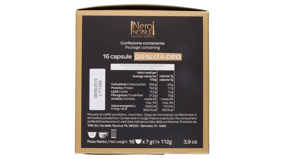 96 Capsule Caffè Oro Nero Nobile compatibili Nescafè Dolce Gusto®* ,672g