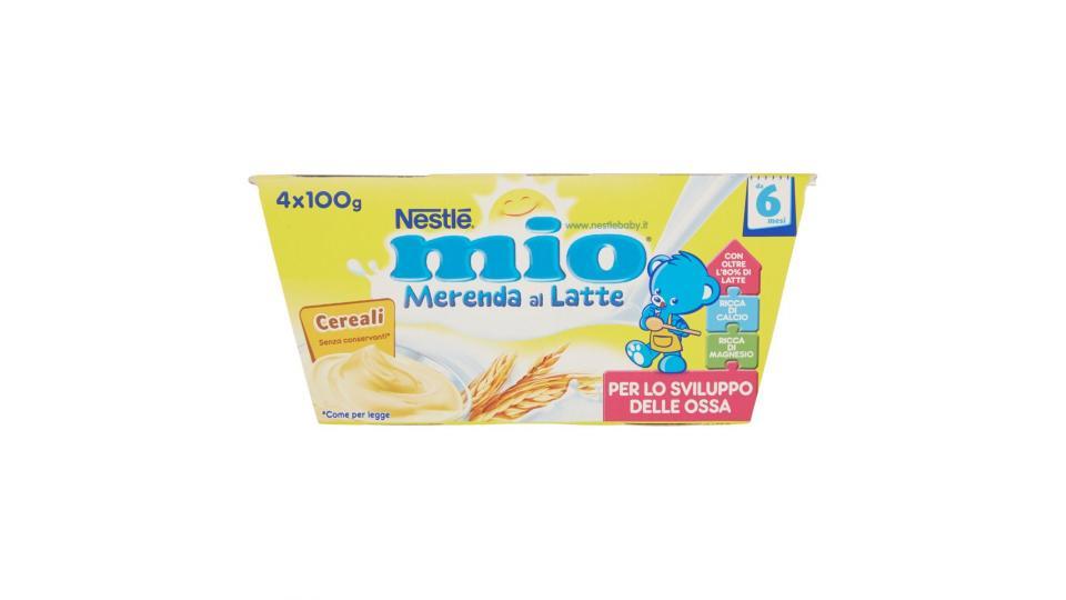 Nestlé Mio Merenda al Latte Cereali da 6 Mesi 4 Vasetti Plastica da