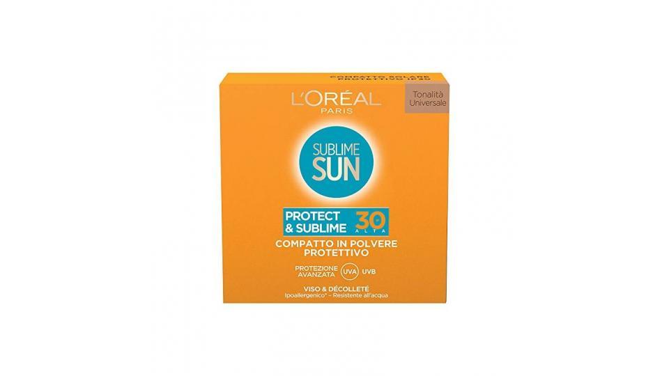 L'Oréal Paris Sublime Sun Protect & Sublime Protezione Solare Compatto in Polvere Protettivo, IP 30