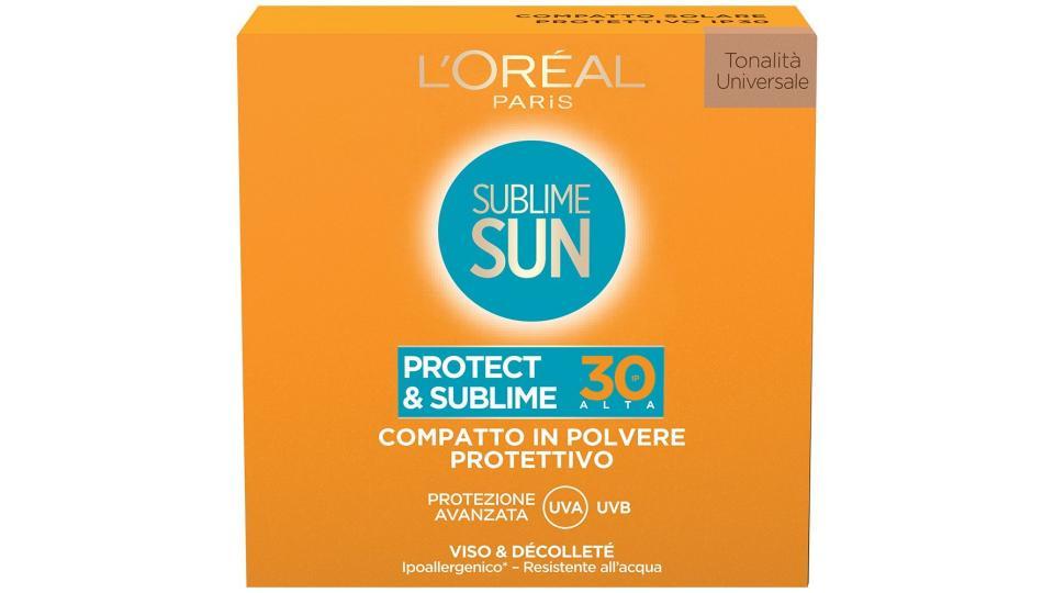 L'Oréal Paris Sublime Sun Protect & Sublime Protezione Solare Compatto in Polvere Protettivo, IP 30