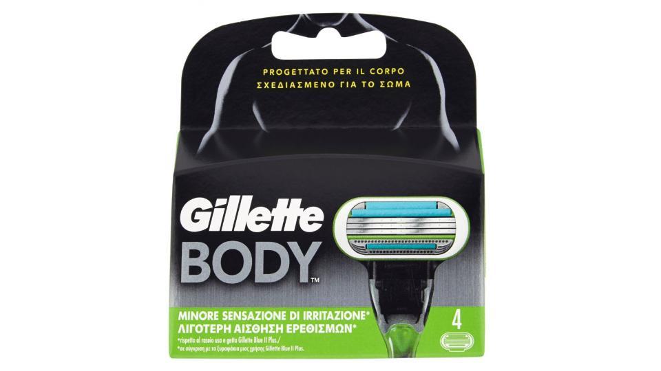Gillette Body Ricarica di Lame per Rasoio