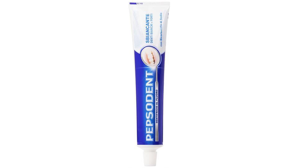 Pepsodent Dentifricio al Fluoro, sbiancante denti bianchi e forti