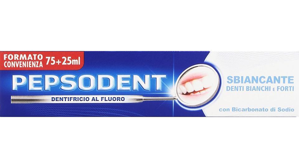 Pepsodent Dentifricio al Fluoro, sbiancante denti bianchi e forti