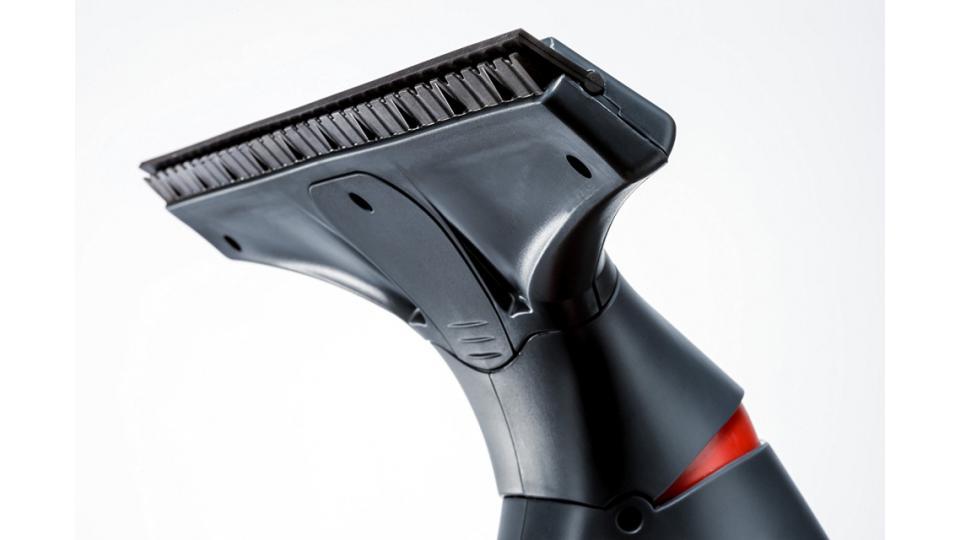 Vileda Windomatic Power Aspiragocce Elettrico senza Fili per Vetri, Finestre e Specchi, Rosso/Nero