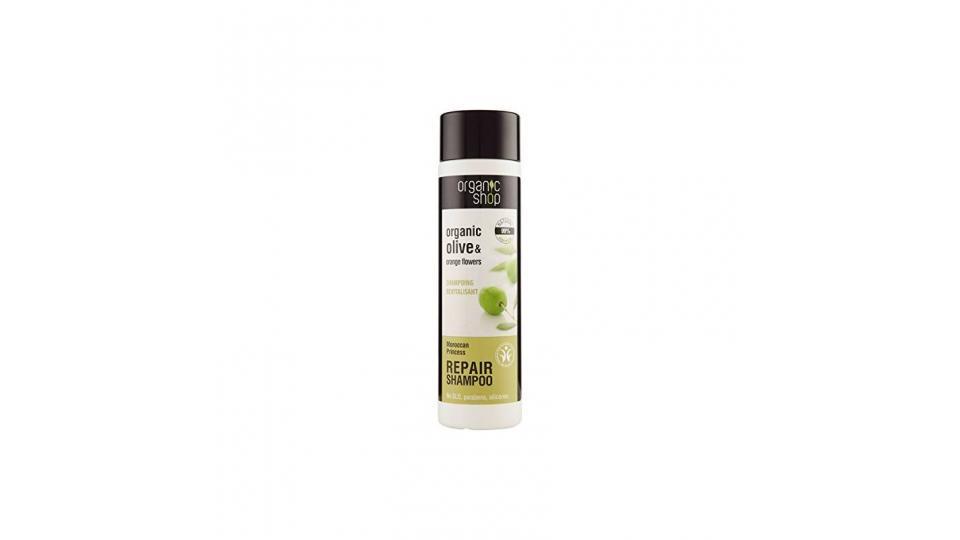 Shampoo rinforzante alle Olive biologiche & Fiori d'Arancio Organic Shop