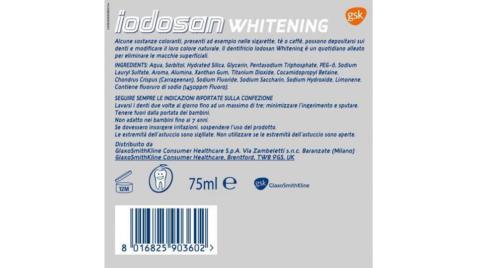 Iodosan - Dentifricio con Fluoro, Sbiancante