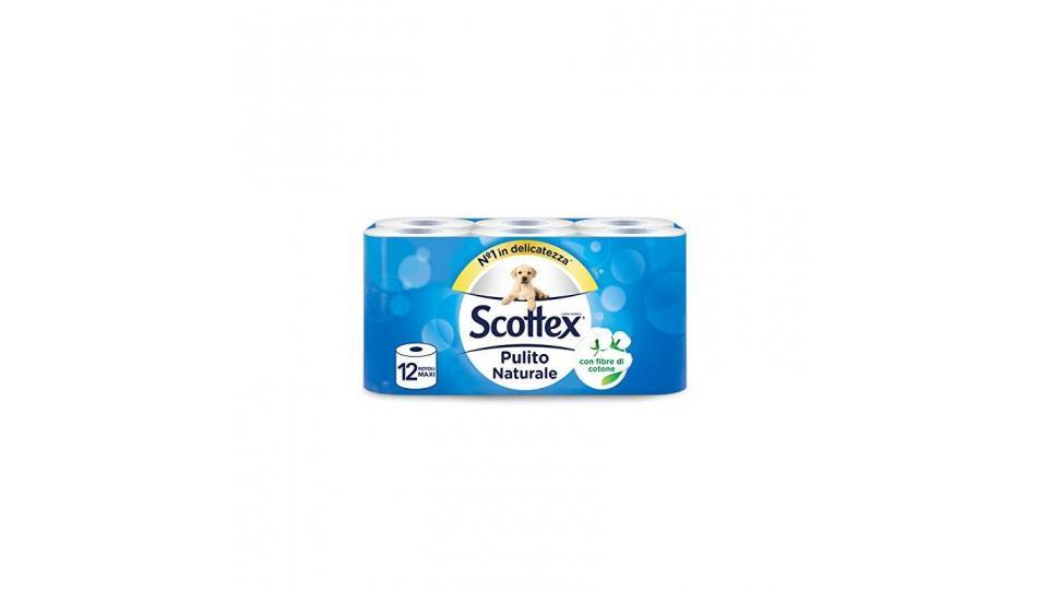 Scottex Pulito Completo Carta Igienica, 12 Rotoli Maxi