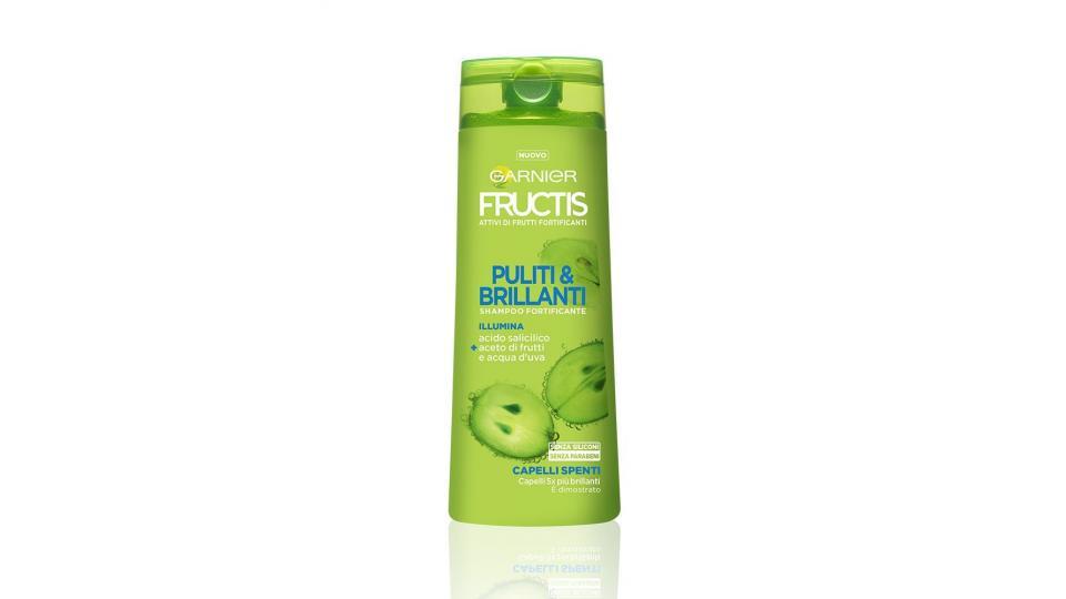 Garnier Fructis Puliti & Brillanti Shampoo per Capelli Spenti