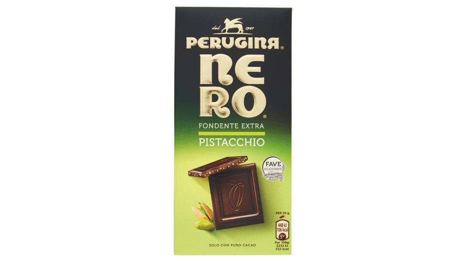 NERO PERUGINA Fondente Extra Pistacchio tavoletta di cioccolato fondente con granella di pistacchio