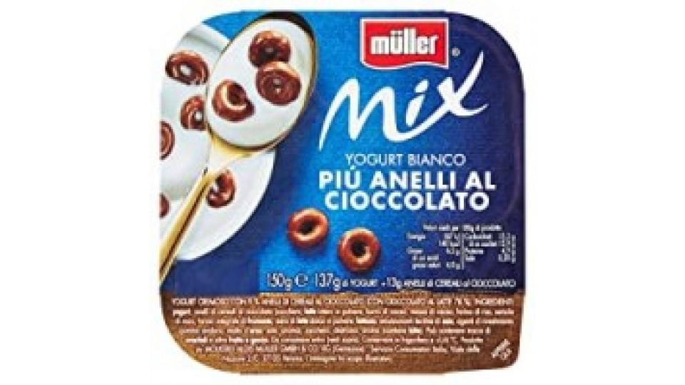 Müller Mix Yogurt bianco più stelle al cioccolato