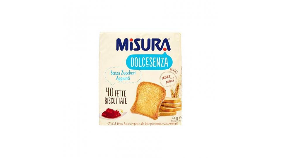 Misura Dolcesenza 40 Fette biscottate