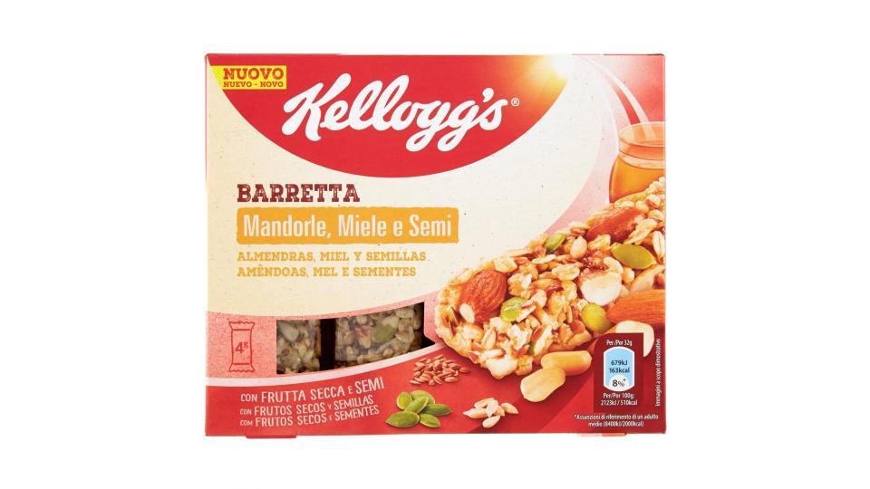 Kellogg's Barretta Mandorle, Miele e Semi