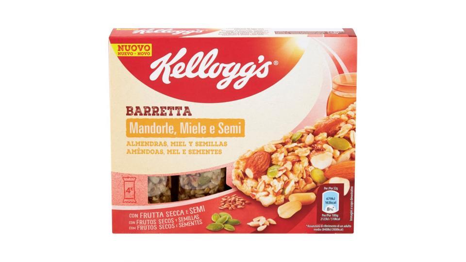 Kellogg's Barretta Mandorle, Miele e Semi