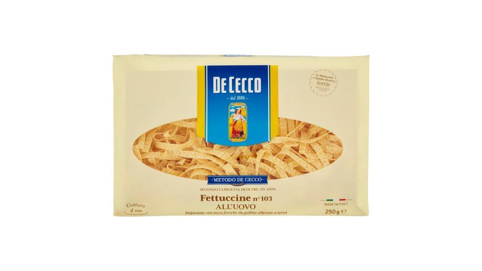 De Cecco Fettuccine all'uovo n°103