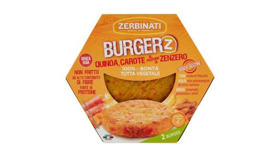Zerbinati - Burger'Z Quinoa Carote al Profumo di Zenzero