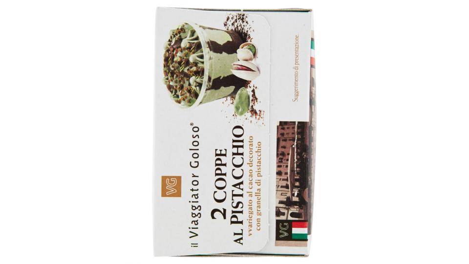 Coppe al pistacchio variegato al cacao il Viaggiator Goloso