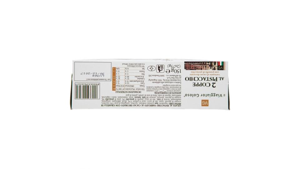 Coppe al pistacchio variegato al cacao il Viaggiator Goloso