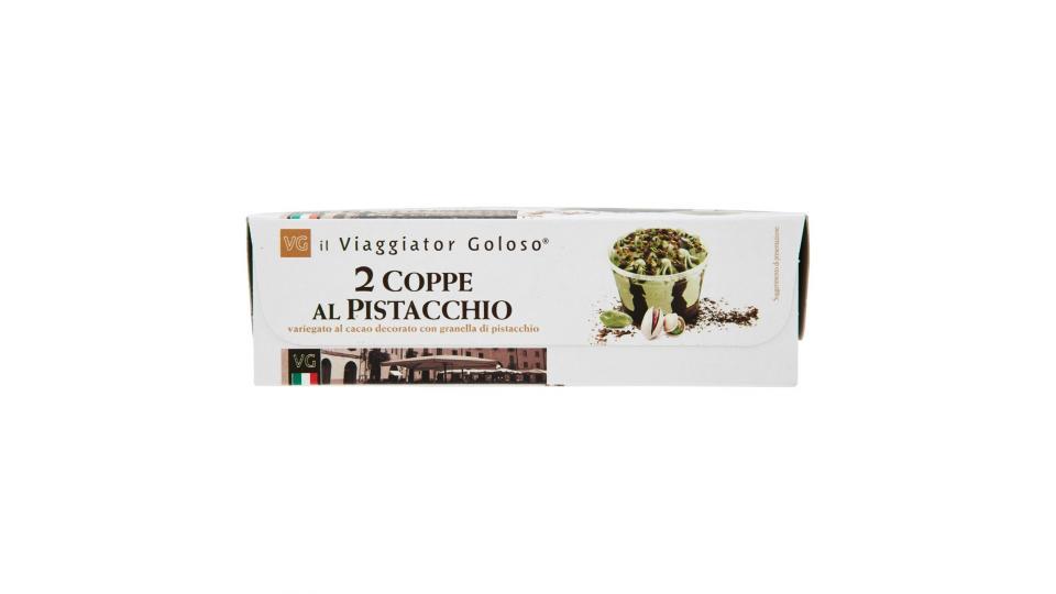 Coppe al pistacchio variegato al cacao il Viaggiator Goloso