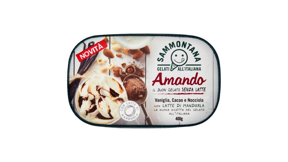 Sammontana Amando Vaniglia, Cacao e Nocciola con Latte di Mandorla