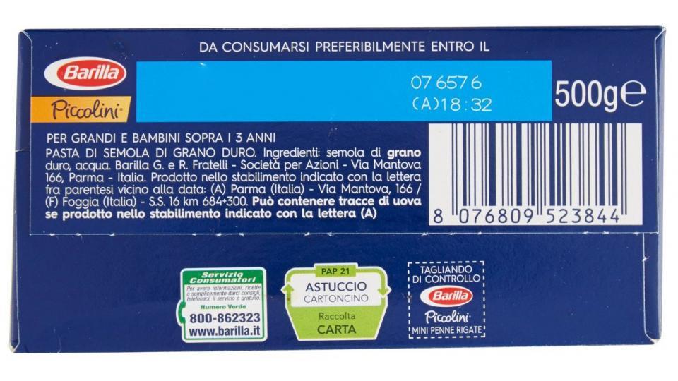 Barilla - Piccolini Mini Penne Rigate