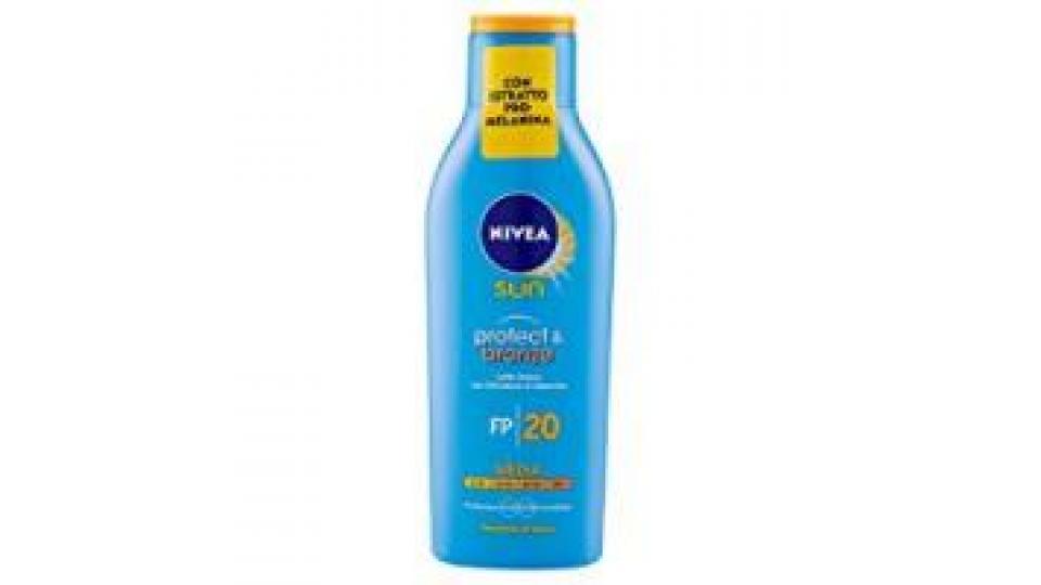 Nivea sun Protect & bronze Latte Solare con Attivatore di Melanina FP 20 media