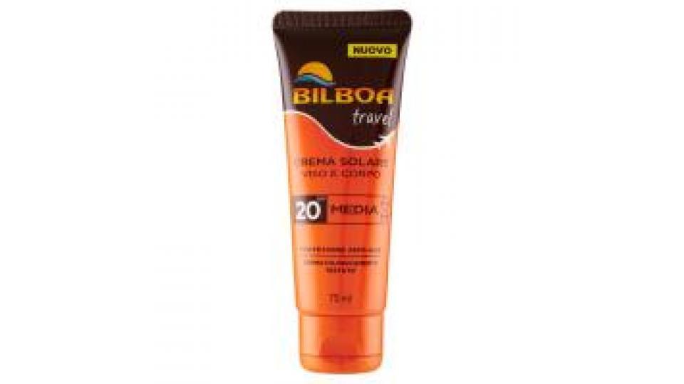 Bilboa travel Crema Solare Viso e Corpo SPF 20 Media