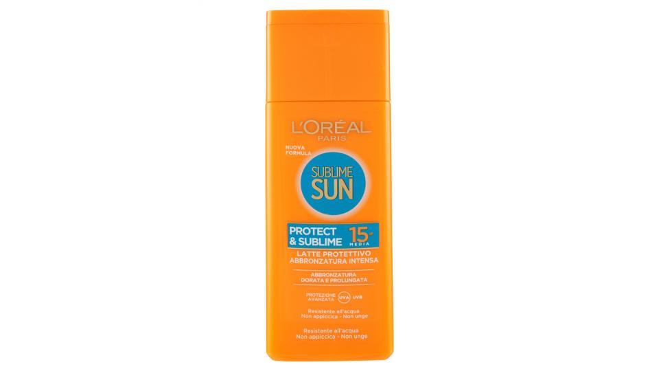 L'Oréal Paris Sublime Sun Protect & Sublime - Latte protettivo abbronzatura intensa IP 15
