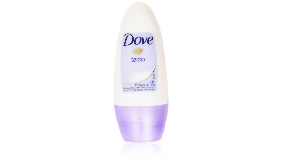 Dove deodorante roll-on talco