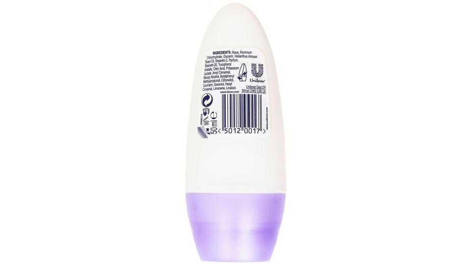 Dove deodorante roll-on talco