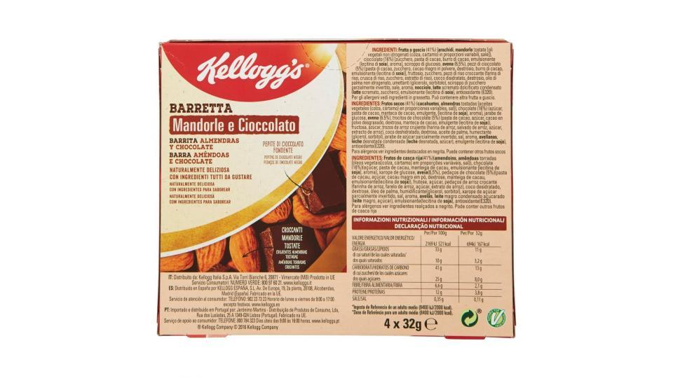 Kellogg's Barretta Mandorle e Cioccolato