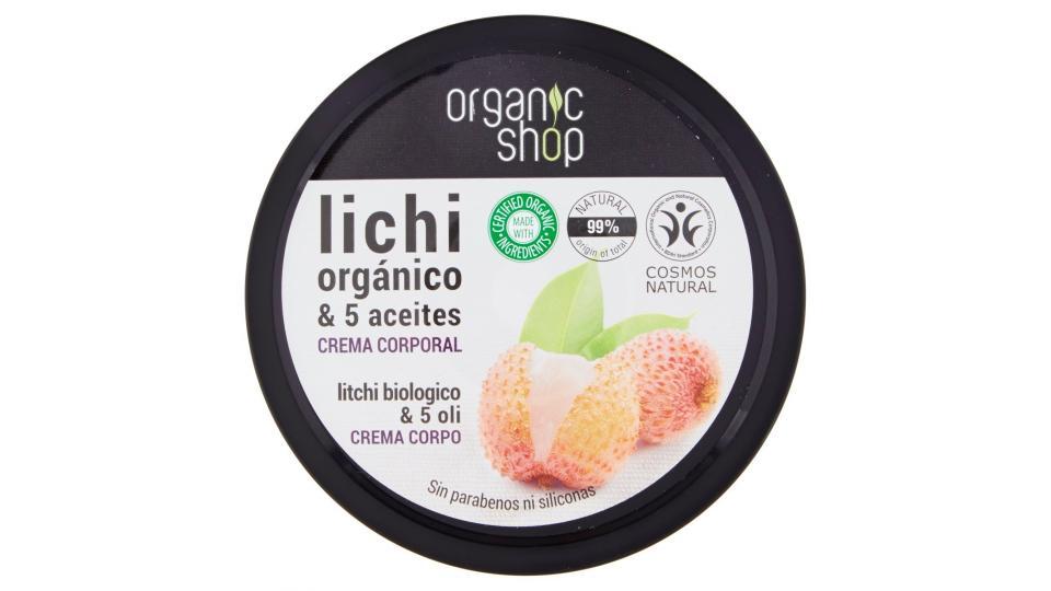 Crema Corpo al Litchi rosa biologico & 5 Oli Organic Shop