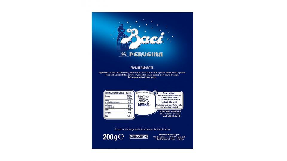 Baci Perugina cioccolatini fondenti ripieni al gianduia e nocciola intera