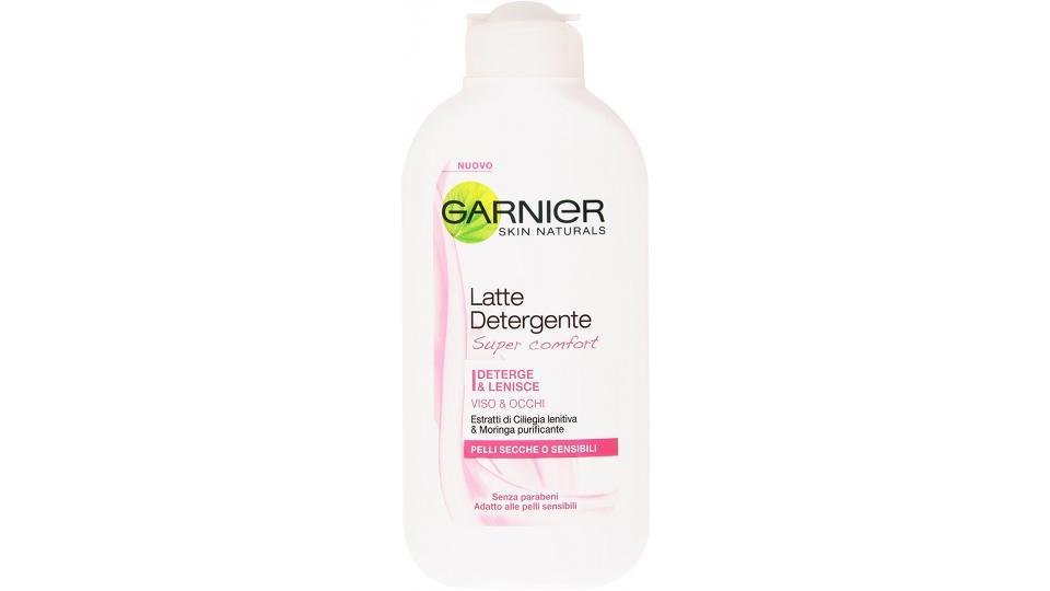 Garnier Latte Detergente Super Comfort per Pelli Secche o Sensibili