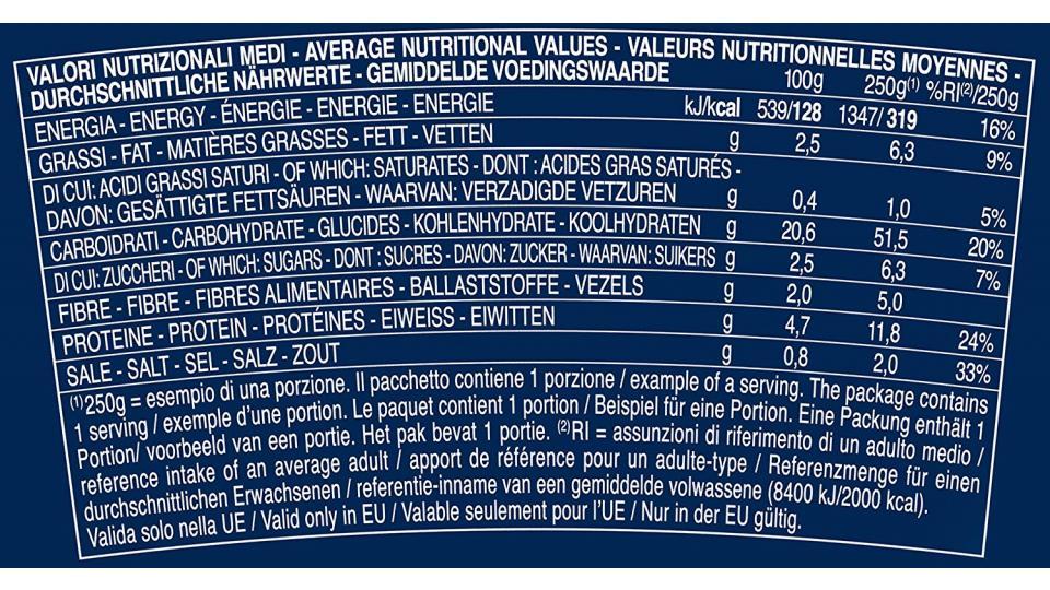 Barilla Pasta Cup Penne al Pomodoro, Prodotto surgelato -250 gr