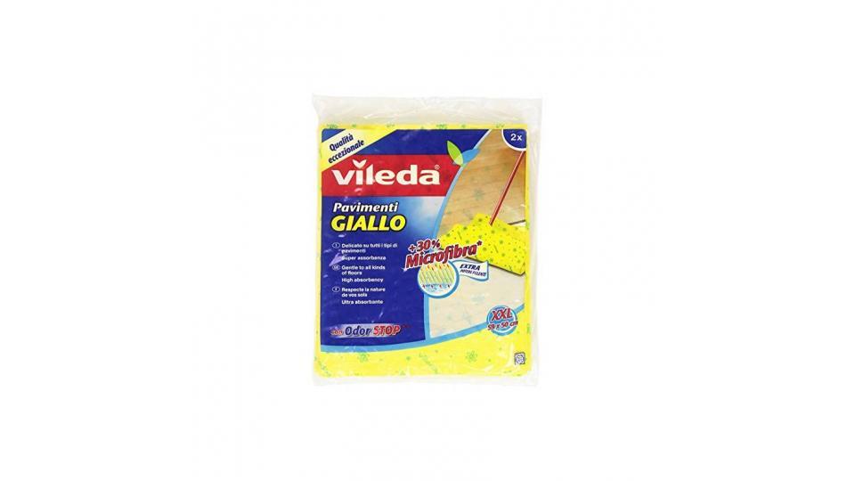 Vileda - Panno Pavimenti, Giallo, Microfibra