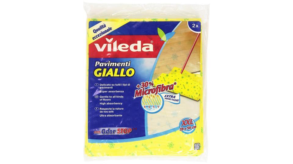 Vileda - Panno Pavimenti, Giallo, Microfibra