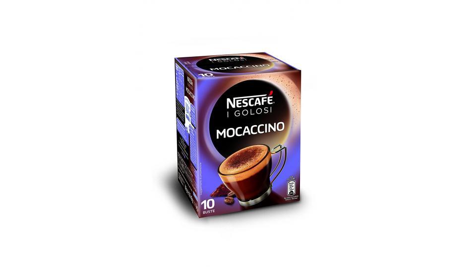 Nescafé Caffè Golosi Mocaccino Preparato Solubile in Polvere al Caffè e Cacao 10 Buste