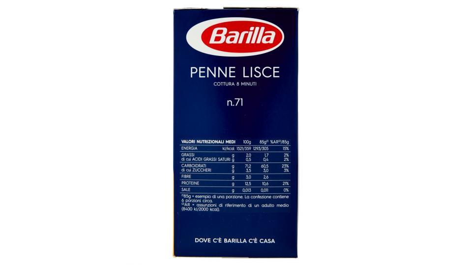 Barilla n.71 penne lisce