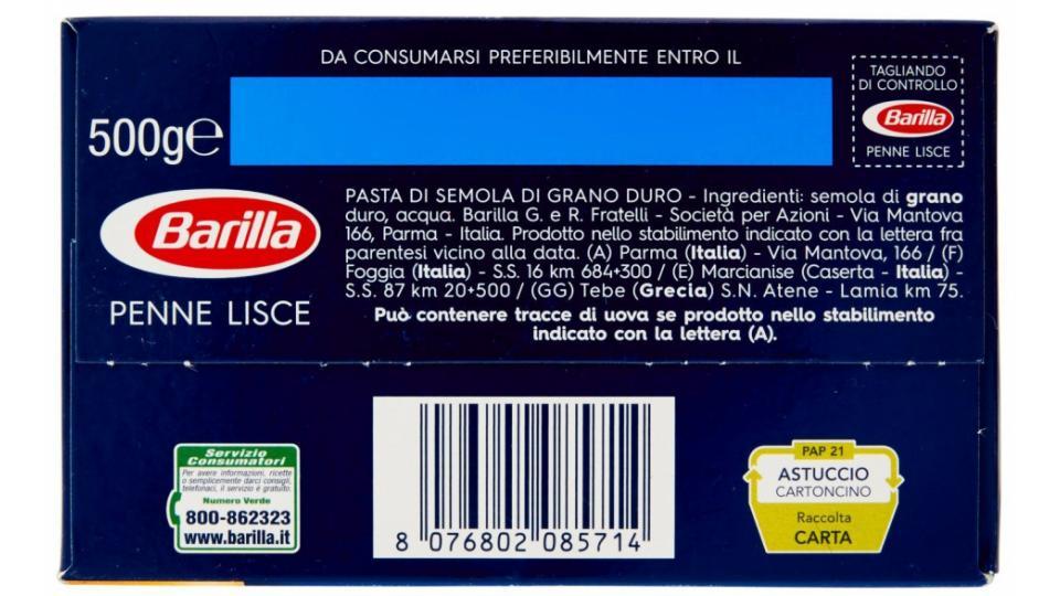 Barilla n.71 penne lisce