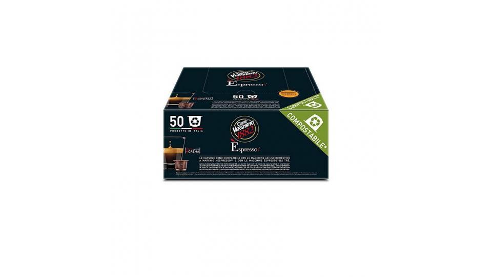 Caffè Vergnano 1882 Èspresso1882 Napoli - 50 Capsule - Compatibili Nespresso