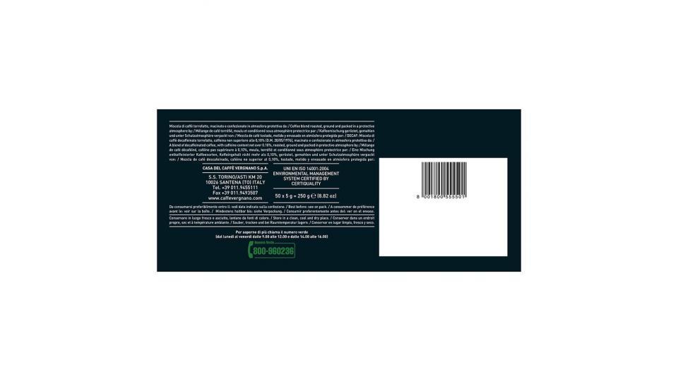 Caffè Vergnano 1882 Èspresso1882 Napoli - 50 Capsule - Compatibili Nespresso