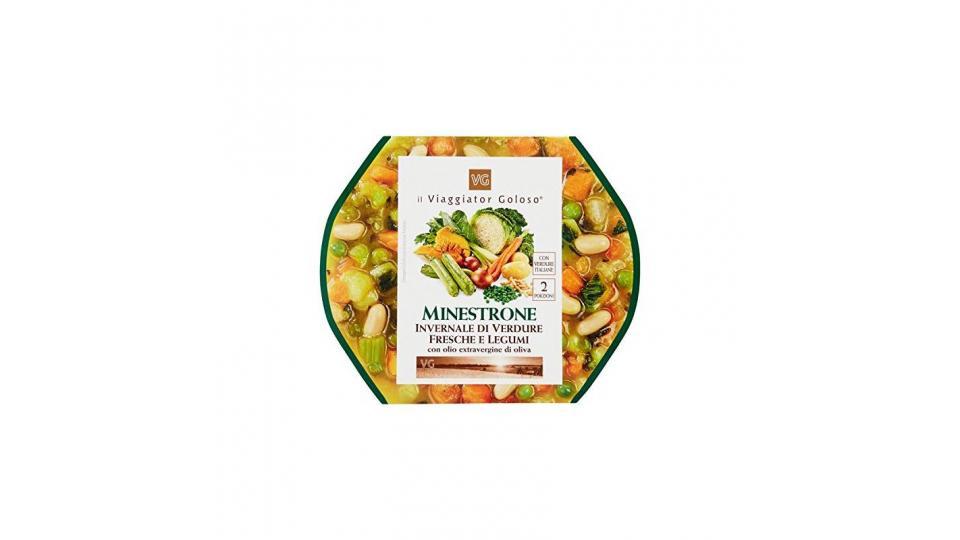 MINESTRONE INVERNALE DI VERDURE FRESCHE E LEGUMI il Viaggiator Goloso