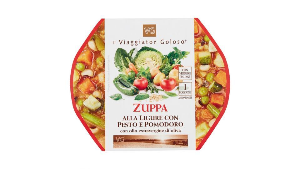 ZUPPA ALLA LIGURE CON PESTO E POMODORO il Viaggiator Goloso