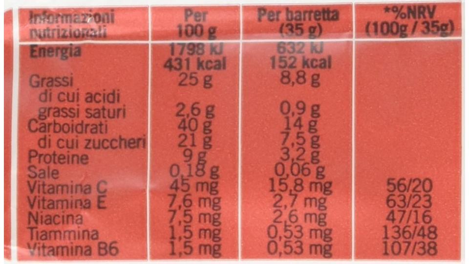 Enervit, Barrette Power Time Frutta Secca