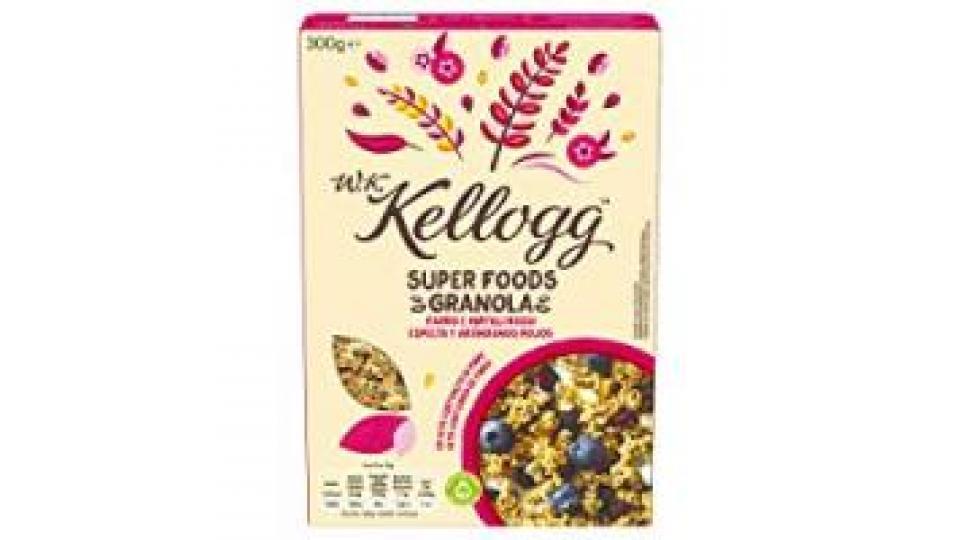 W.K Kellogg Super Foods Granola Farro e Mirtilli Rossi